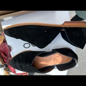 Black Suede Frye & Co Slip On